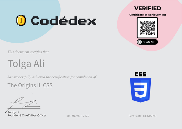 CSS Certificate